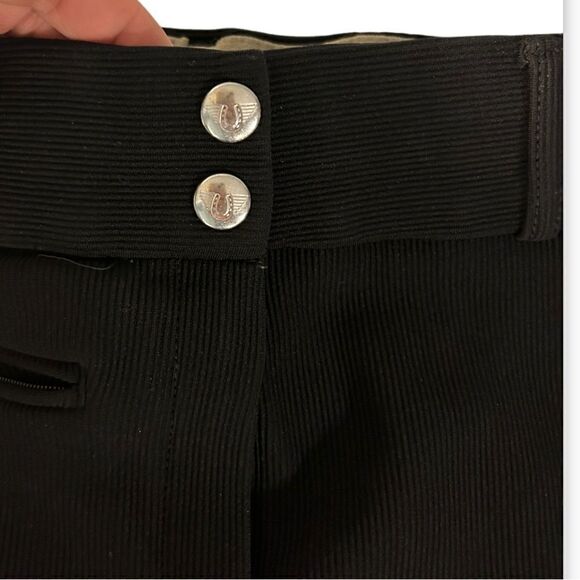 Marys Tack & Feed black ribb low rise wwb knee riding pants size 28 - Picture 5 of 12